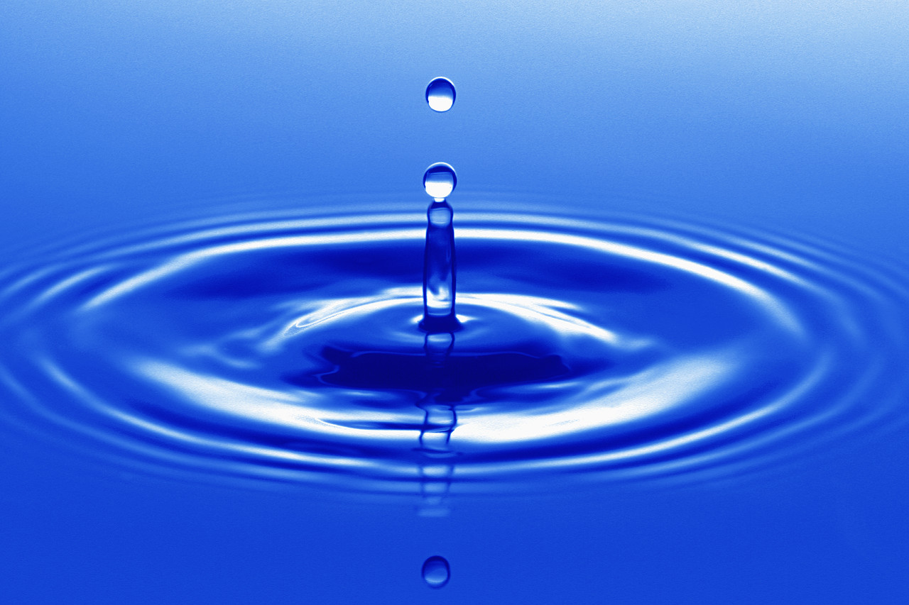 Drop Falling into Water