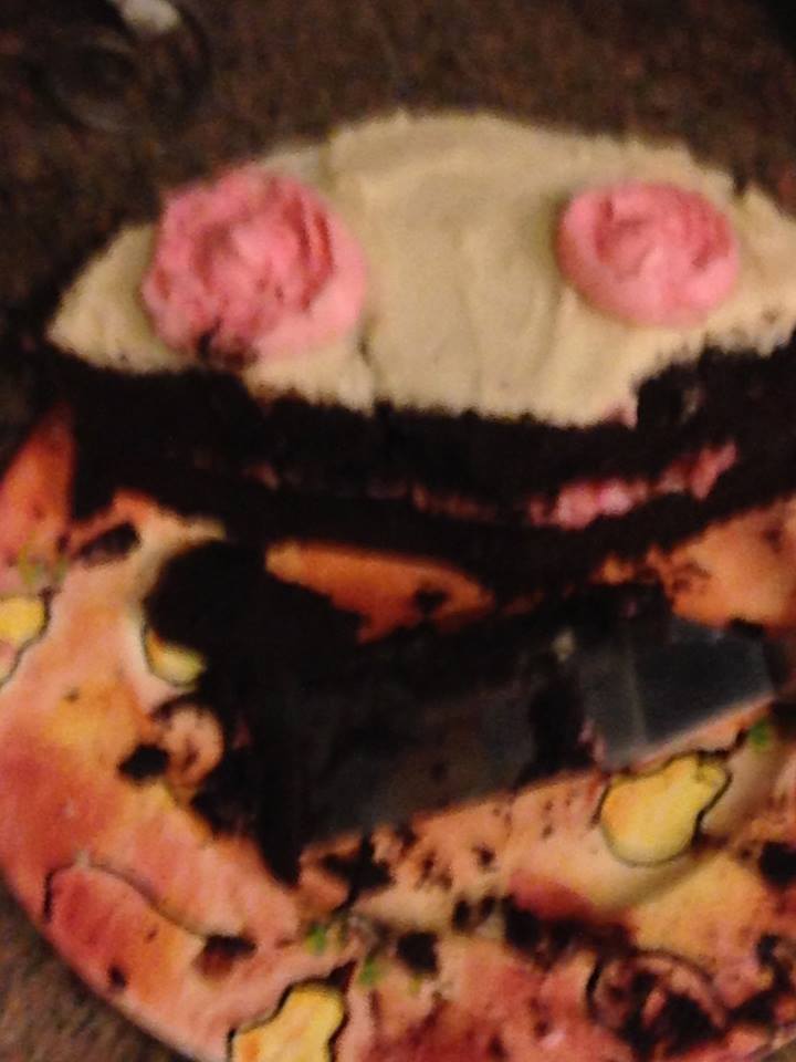 Home-made birthday cake