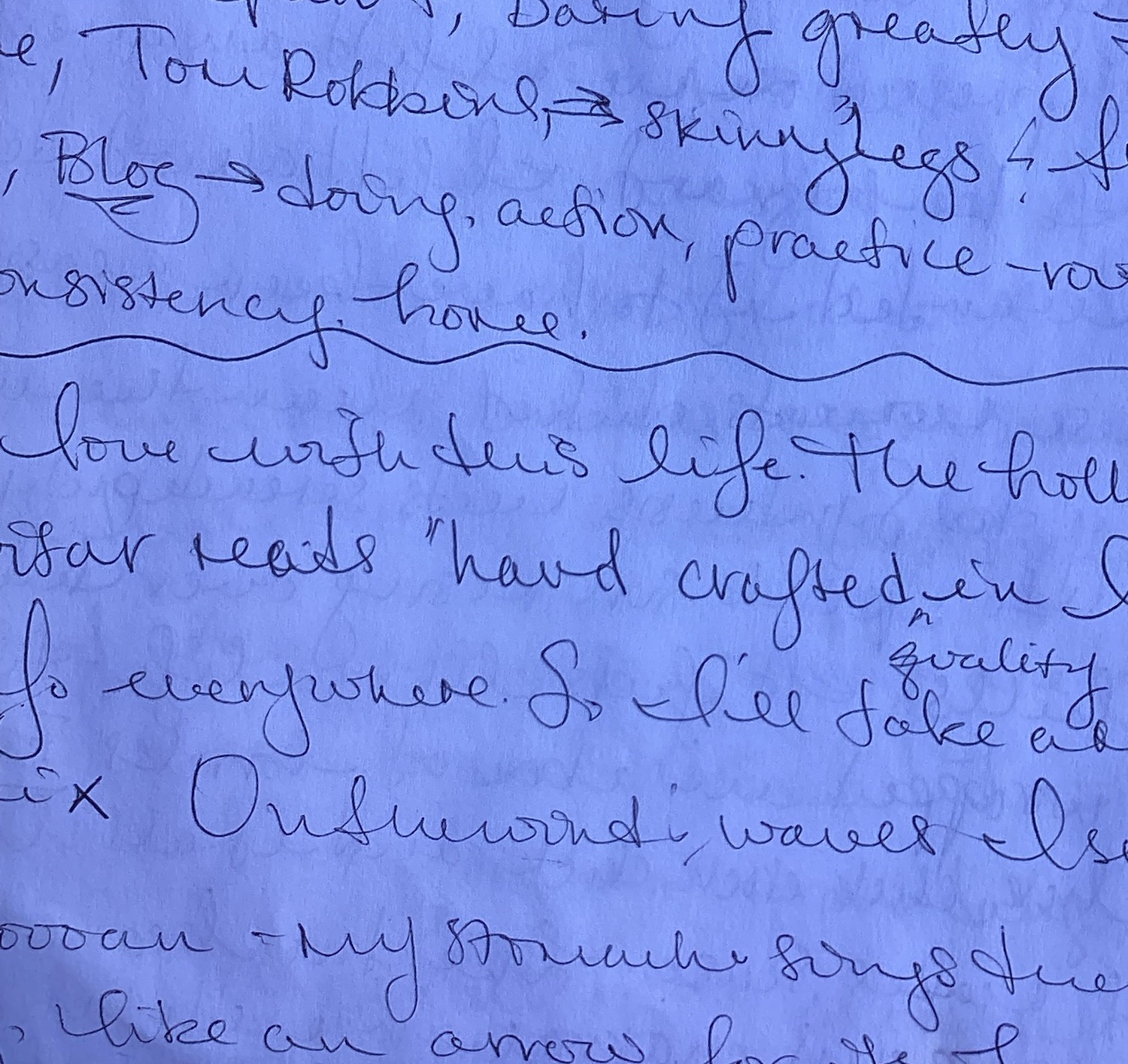 Handwritten journal page image from the 2026 sanctuary journal post