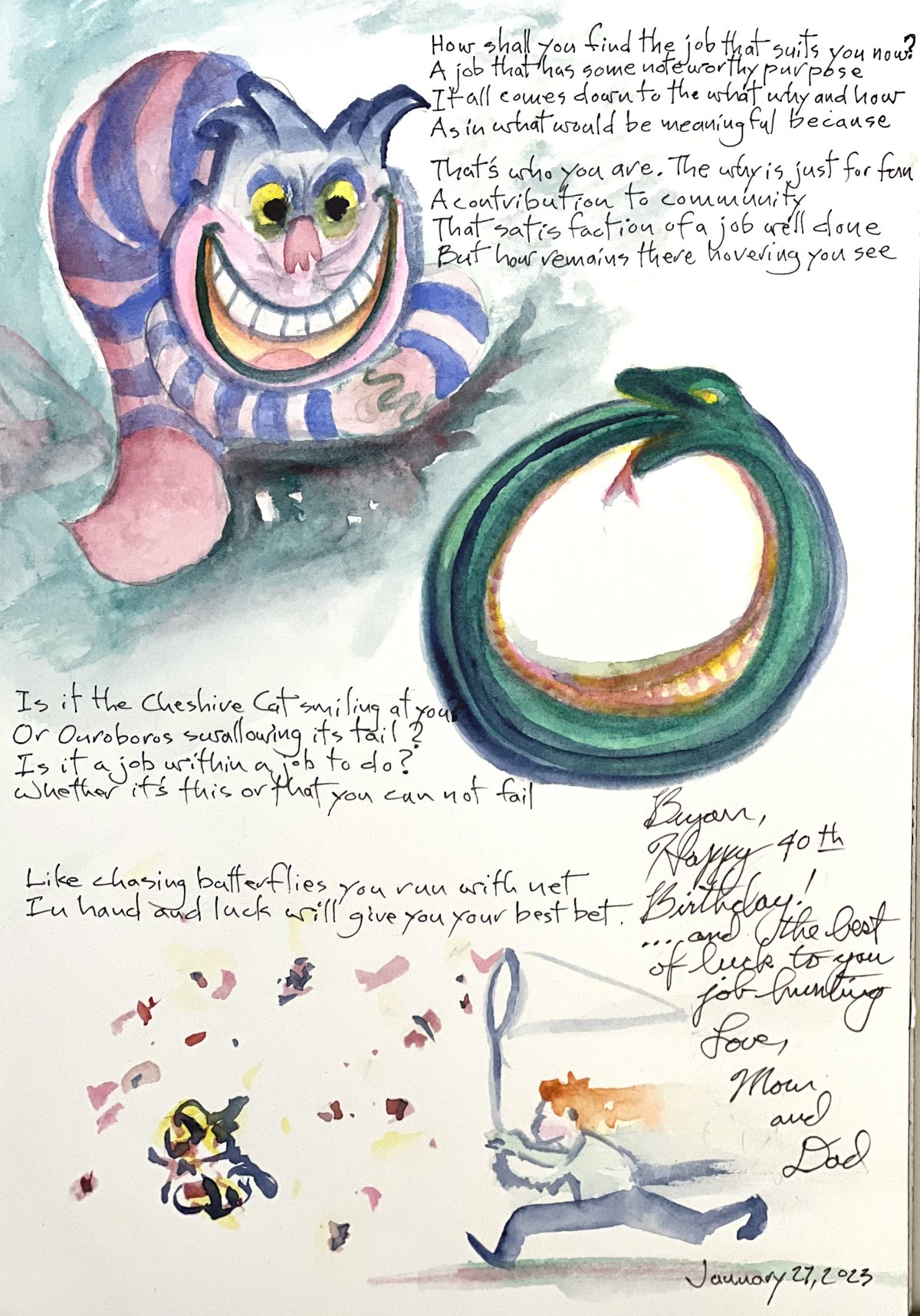 A Fortieth Birthday Card